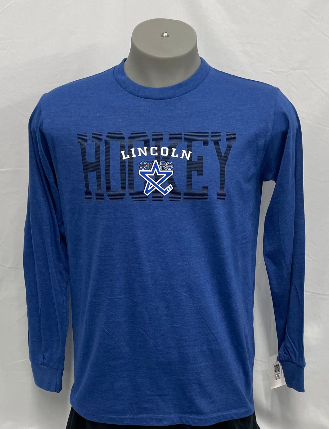 Royal Heather Lincoln Stars, Lined Hockey Long Sleeve T-shirt