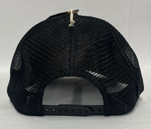 Load image into Gallery viewer, Brown Oil Cloth/Black Mesh Adjustable Hat

