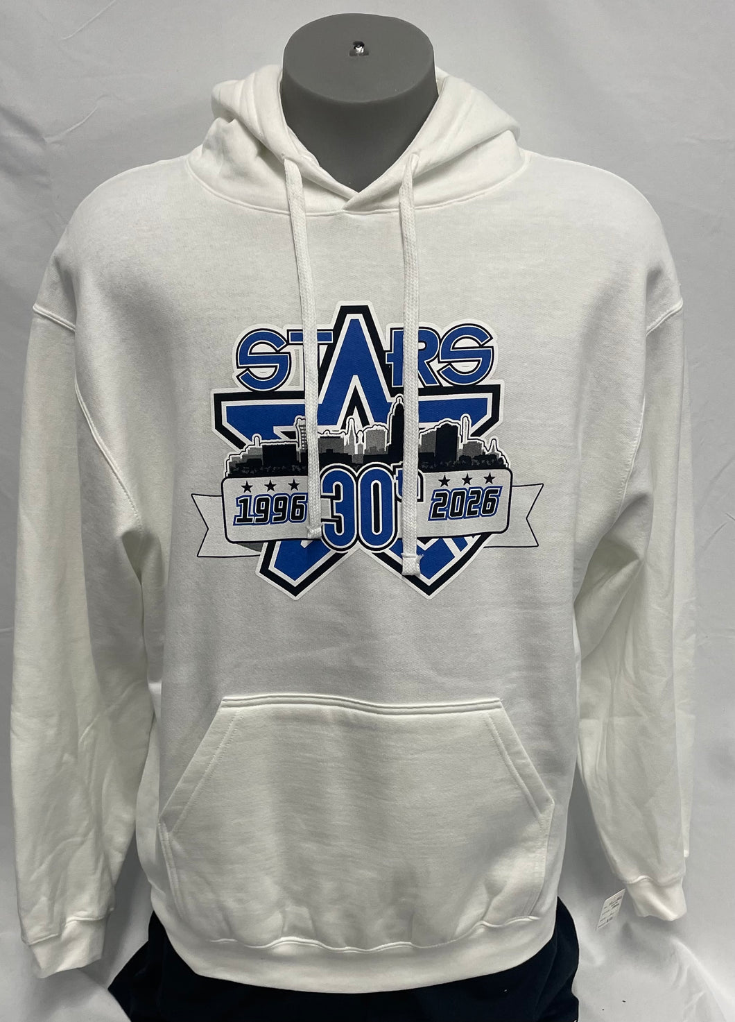 White 30th Anniversary Logo Hoodie