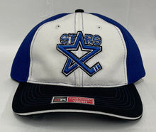 Load image into Gallery viewer, Youth White/Black/Blue Mesh Stars Logo Adjustable Hat
