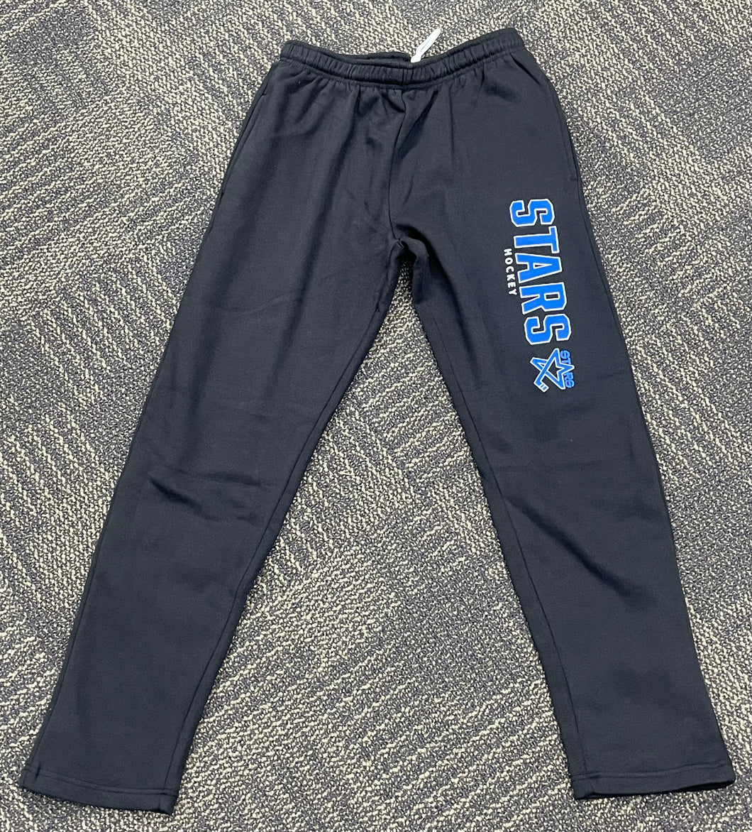 Black Stars Hockey Sweatpants