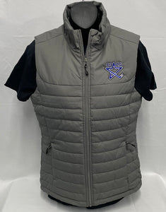 Woman's Gray Puff Logo Vest