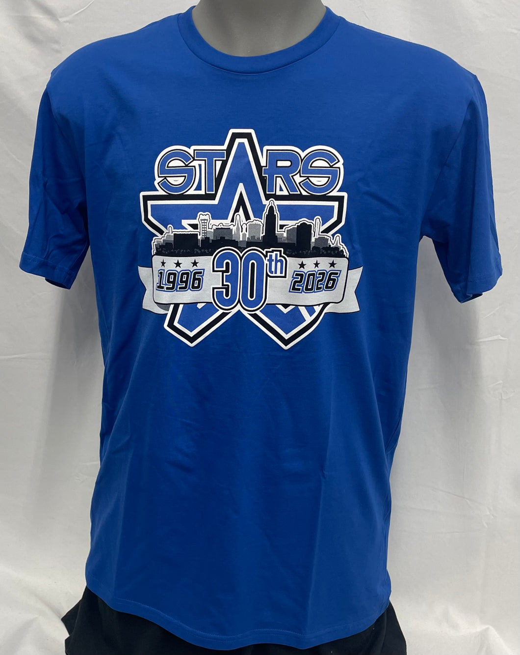 Blue 30th Anniversary Logo Tee