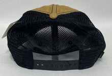 Load image into Gallery viewer, Wheatfield/Black Mesh Lincoln Stars Hockey Leather Patch Hat
