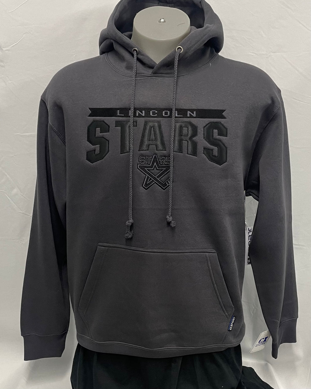 Slate/Black Lincoln Stars Logo Hoodie