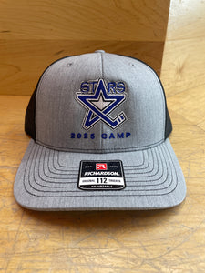 2025 Gray and Black Lincoln Stars Camp Mesh Back Hat