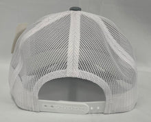 Load image into Gallery viewer, Heather Gray/White Mesh 30th Anniversary Logo Patch Adjustable Hat
