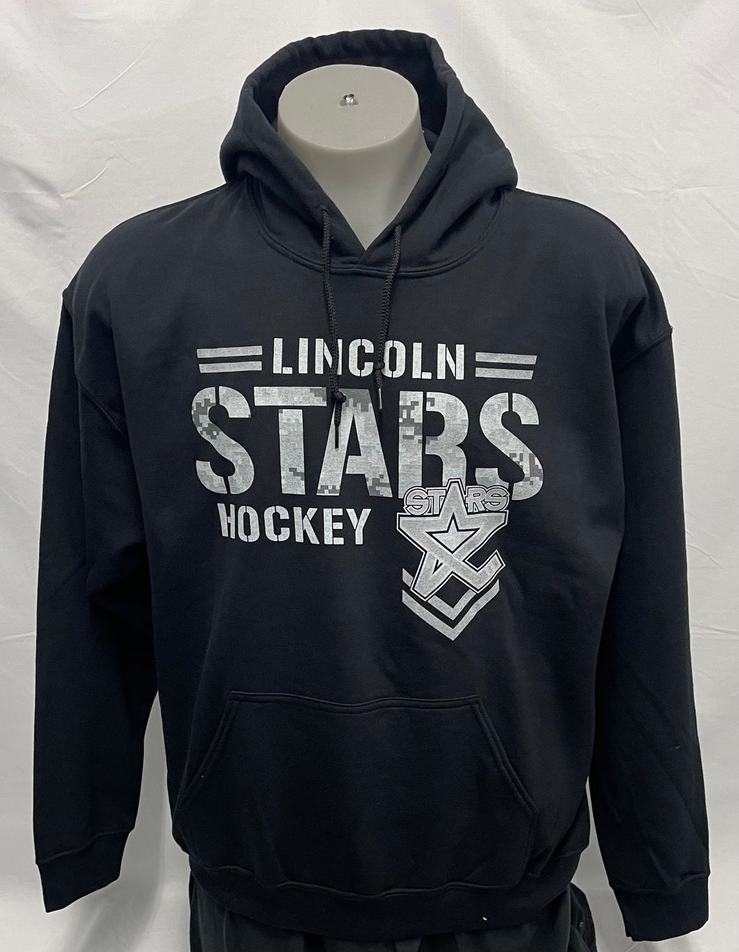 Black Lincoln Stars Hockey Military Inspired Hoodie