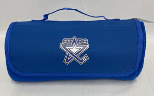 Blue 50x60 Lincoln Stars Logo Roll Up Blanket