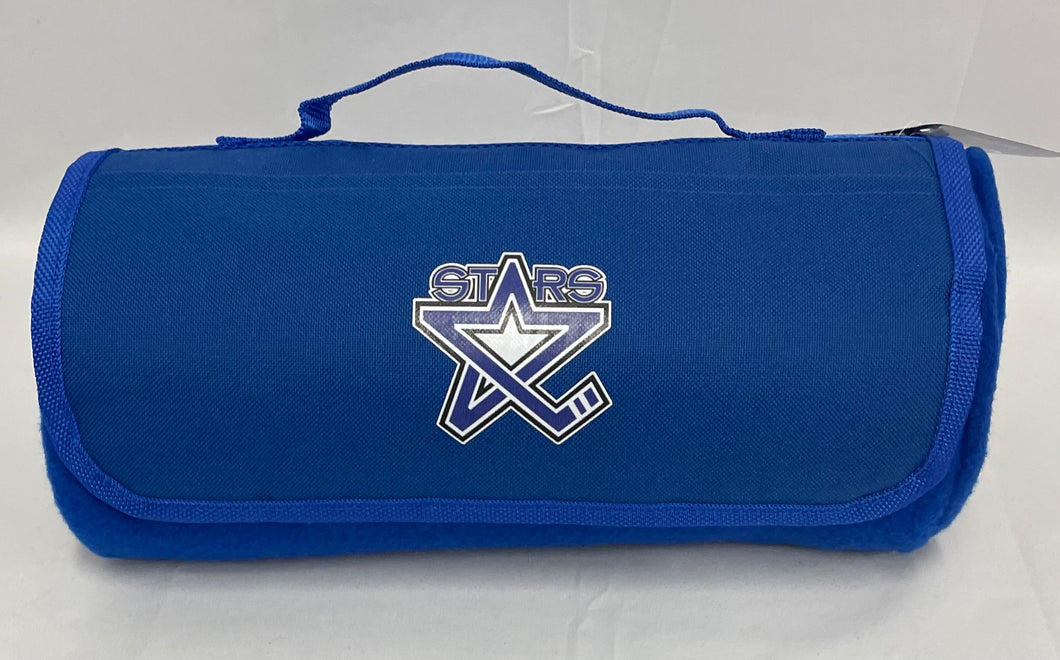 Blue 50x60 Lincoln Stars Logo Roll Up Blanket