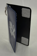 Load image into Gallery viewer, Navy and White Id Holder Keychain
