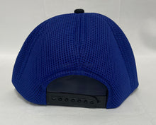 Load image into Gallery viewer, Youth White/Black/Blue Mesh Stars Logo Adjustable Hat
