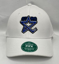 Load image into Gallery viewer, White Stars Logo Fitted Hat
