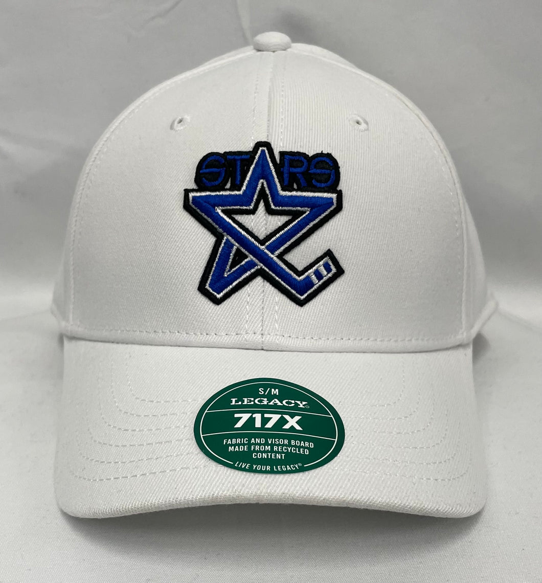 White Stars Logo Fitted Hat