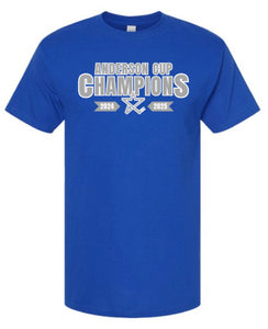 Blue Anderson Cup Champion T-shirt