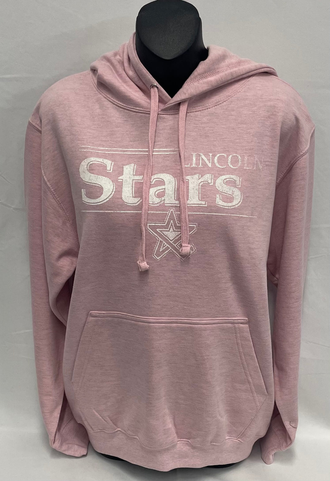 Women's Pink Offset Lincoln Stars Hoodie