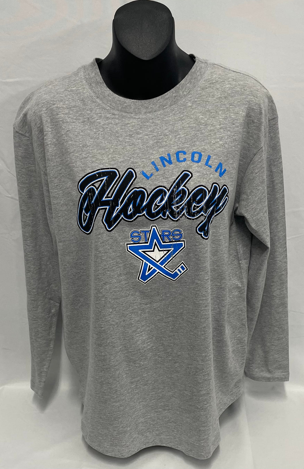 Women's Gray Lincoln Hockey Long Sleeve Tee