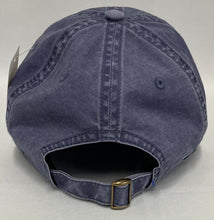 Load image into Gallery viewer, Slate Blue Lincoln Star Leather Patch Adjustable Hat
