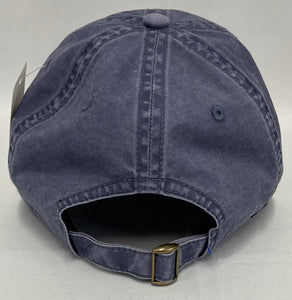 Slate Blue Lincoln Star Leather Patch Adjustable Hat