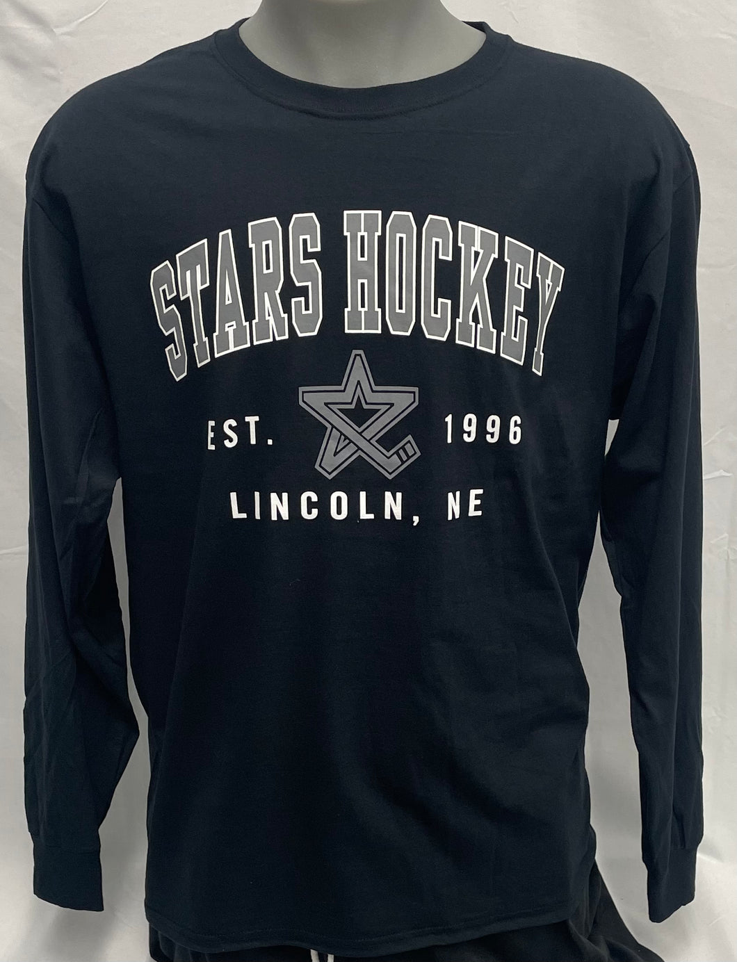 Black Stars Hockey Est 1996 Lincoln, NE Long Sleeve