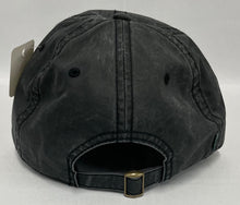 Load image into Gallery viewer, Faded Black Lincoln Star Leather Patch Adjustable Hat
