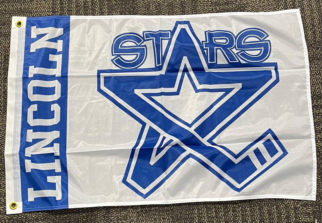 2'x3' Blue and White Lincoln Stars flag