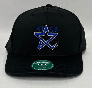 Black Stars Logo Fitted Hat