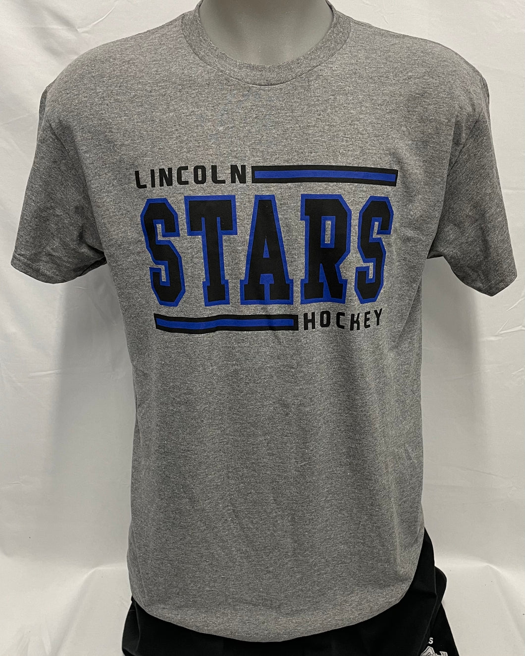 Gray 2 Bar Lincoln Stars Hockey T-shirt