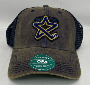 Navy/Navy Mesh Felt Patch Adjustable Trucker Hat