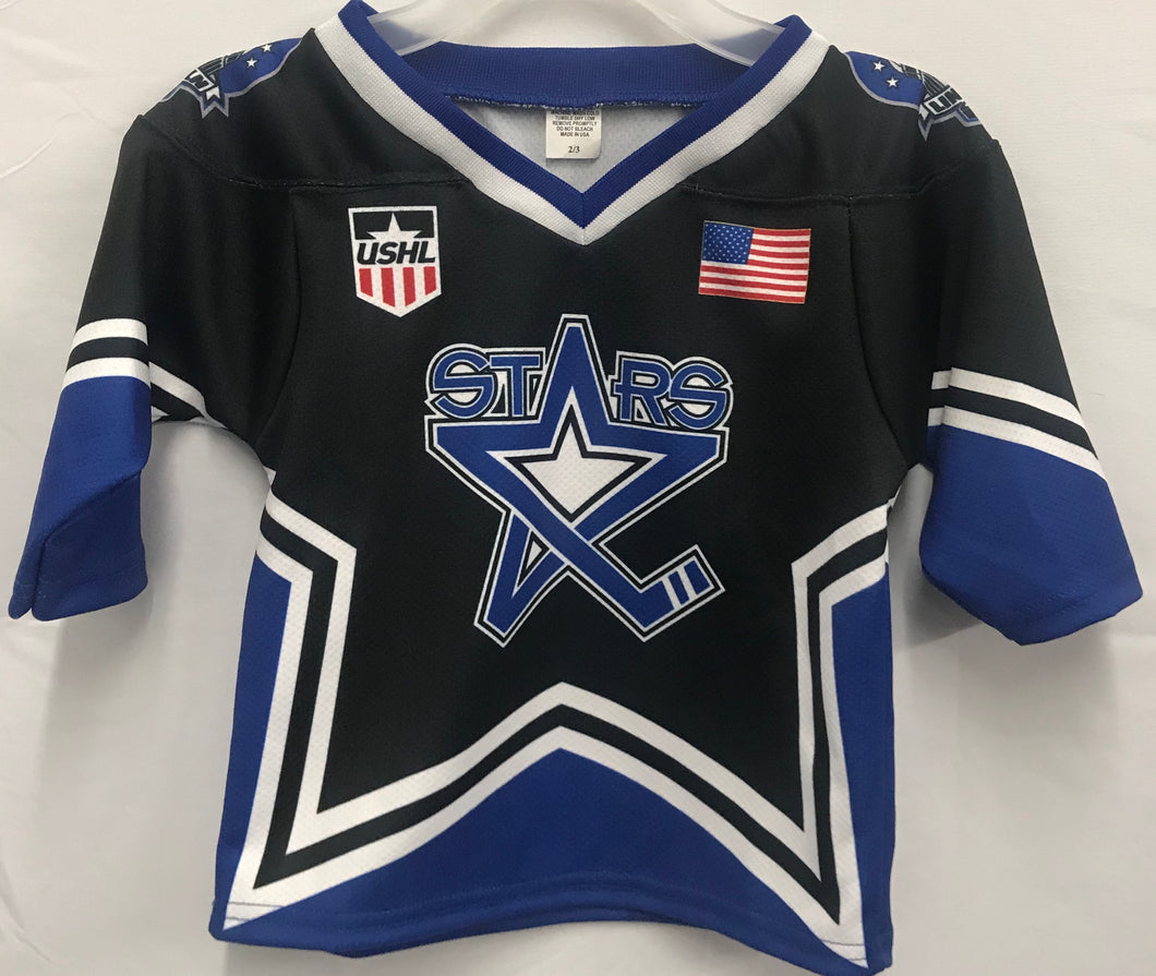Toddler Black Stars Away Traditional Jersey