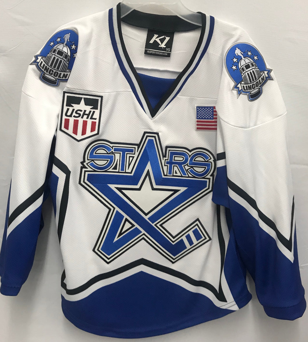 Youth White Stars Home Traditional Jersey