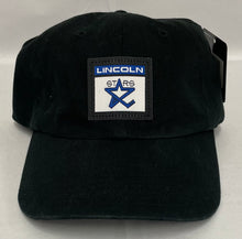 Load image into Gallery viewer, Black Square Patch Adjustable Hat
