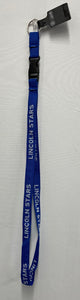 Blue/White Lincoln Stars Buckle Lanyard