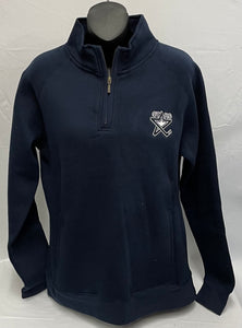 Women's Navy/Navy Logo 1/4 Zip