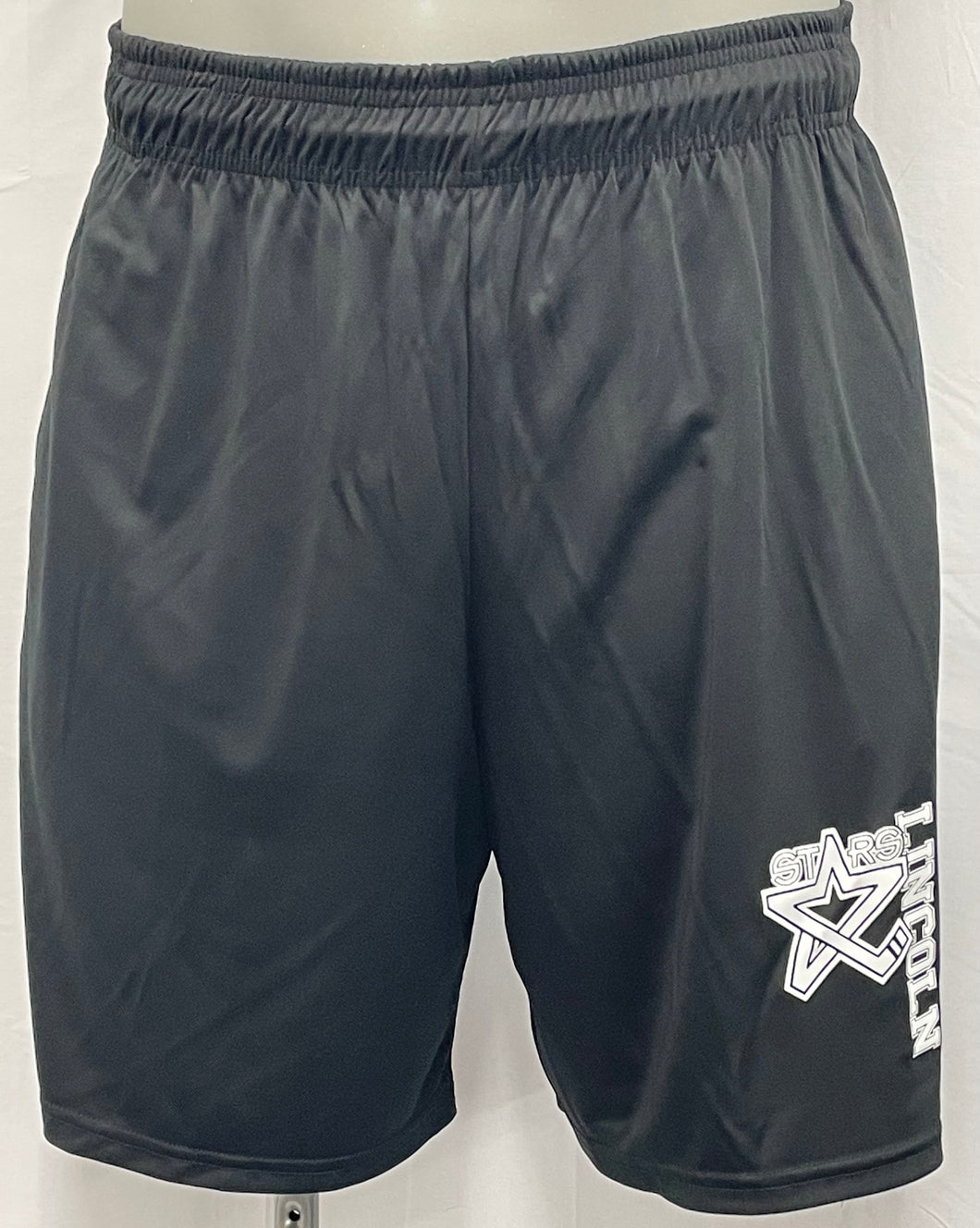 Black/White Logo Athletic Short